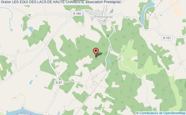 plan association Les Equi Des Lacs De Haute Charente Pressignac