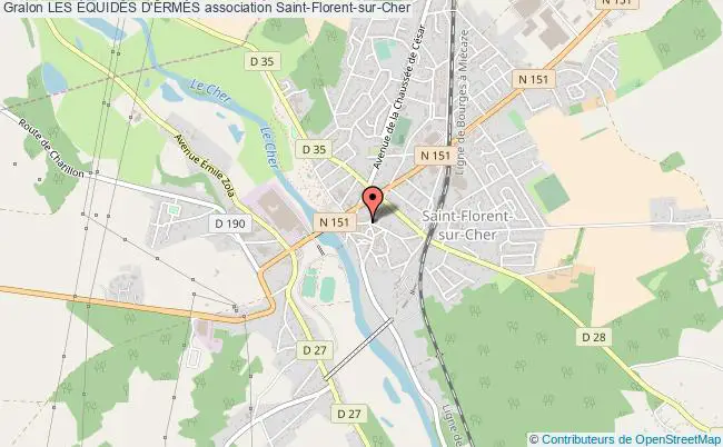 plan association Les ÉquidÉs D'ermÉs Saint-Florent-sur-Cher