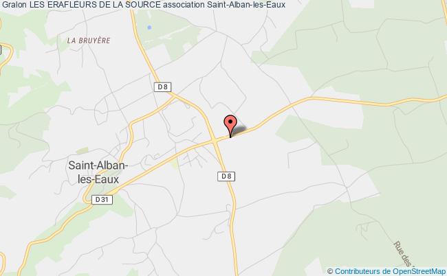 plan association Les Erafleurs De La Source Saint-Alban-les-Eaux