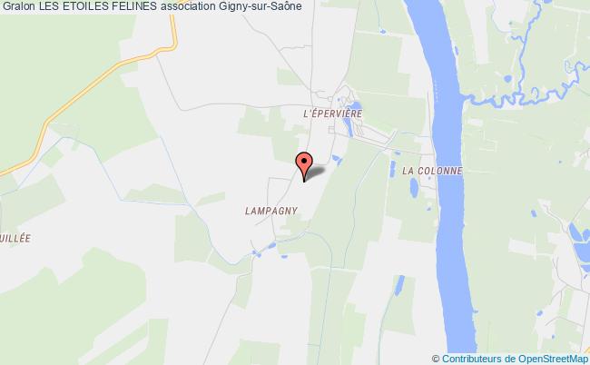 plan association Les Etoiles Felines Gigny-sur-Saône