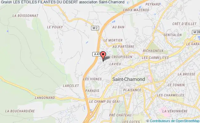 plan association Les Étoiles Filantes Du DÉsert Saint-Chamond