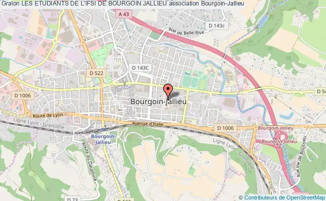 plan association Les Etudiants De L'ifsi De Bourgoin Jallieu Bourgoin-Jallieu
