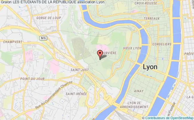 plan association Les Étudiants De La RÉpublique Lyon