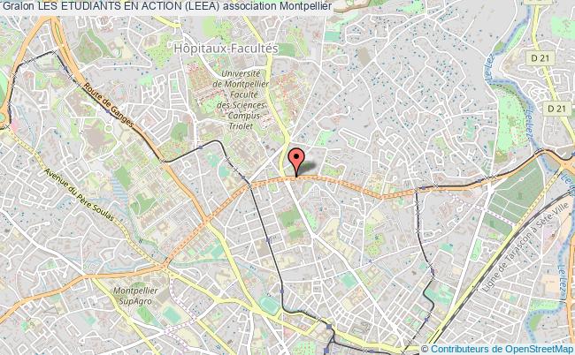 plan association Les Etudiants En Action (leea) Montpellier