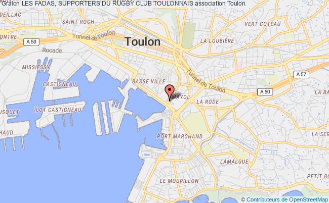 plan association Les Fadas, Supporters Du Rugby Club Toulonnais Toulon