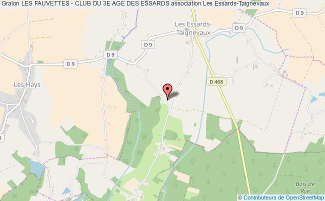 plan association Les Fauvettes - Club Du 3e Age Des Essards Les Essards-Taignevaux