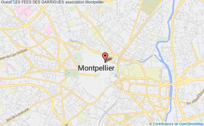 plan association Les FÉes Des Garrigues Montpellier