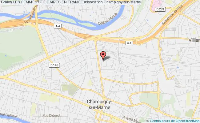 plan association Les Femmes Solidaires En France Champigny-sur-Marne