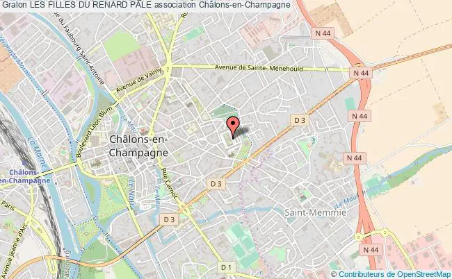 plan association Les Filles Du Renard PÂle Châlons-en-Champagne