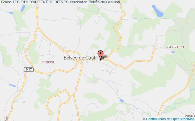 plan association Les Fils D'argent De Belves Belvès-de-Castillon