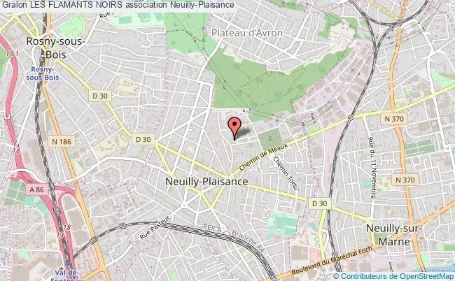 plan association Les Flamants Noirs Neuilly-Plaisance