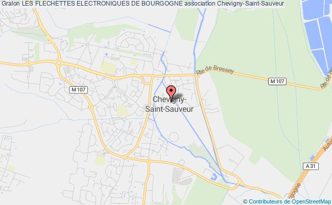 plan association Les Flechettes Electroniques De Bourgogne Chevigny-Saint-Sauveur