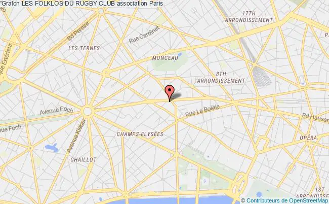 plan association Les Folklos Du Rugby Club Paris