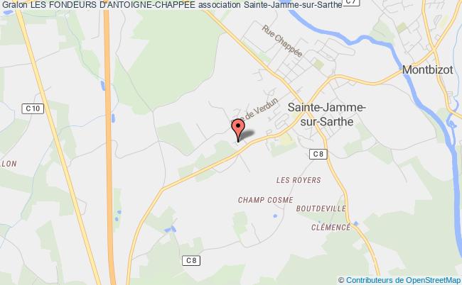 plan association Les Fondeurs D'antoigne-chappee Sainte-Jamme-sur-Sarthe