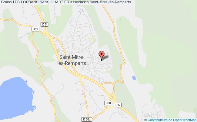 plan association Les Forbans Sans Quartier Saint-Mitre-les-Remparts