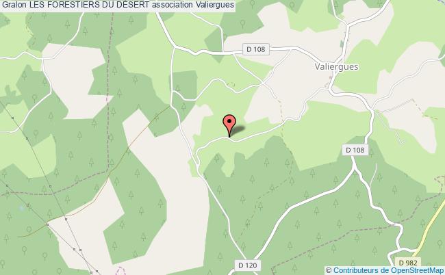 plan association Les Forestiers Du DÉsert Valiergues