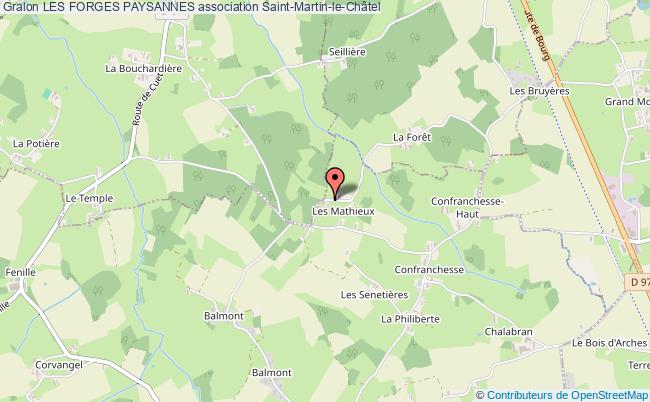 plan association Les Forges Paysannes Saint-Martin-le-Châtel