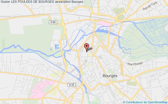plan association Les Foulees De Bourges Bourges