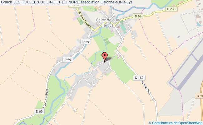 plan association Les FoulÉes Du Lingot Du Nord Calonne-sur-la-Lys