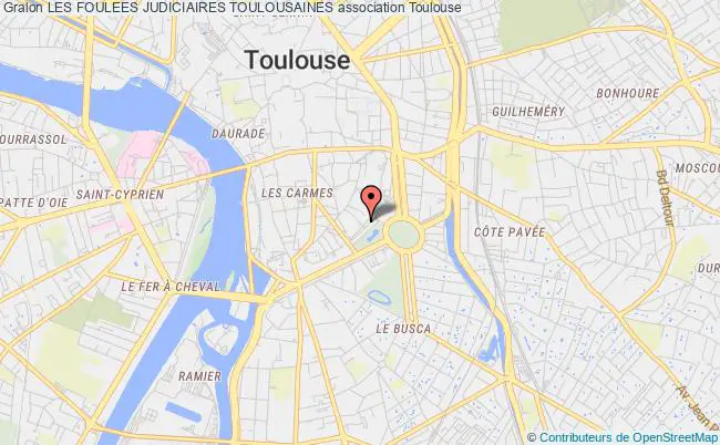 plan association Les Foulees Judiciaires Toulousaines Toulouse