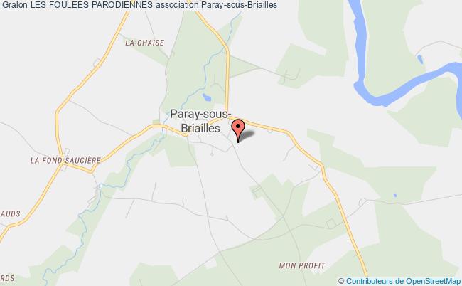 plan association Les Foulees Parodiennes Paray-sous-Briailles