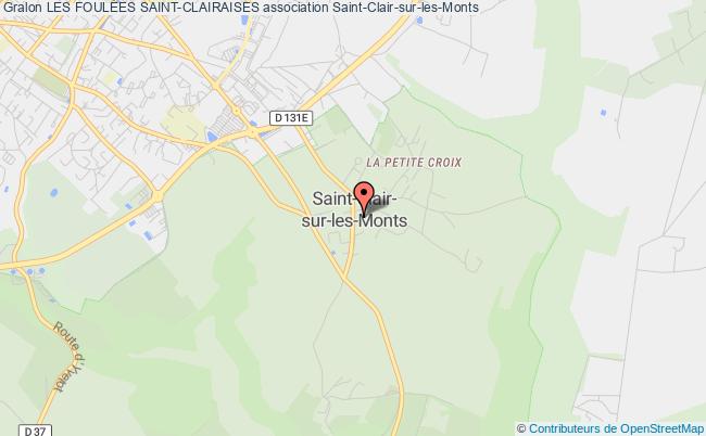 plan association Les FoulÉes Saint-clairaises Saint-Clair-sur-les-Monts