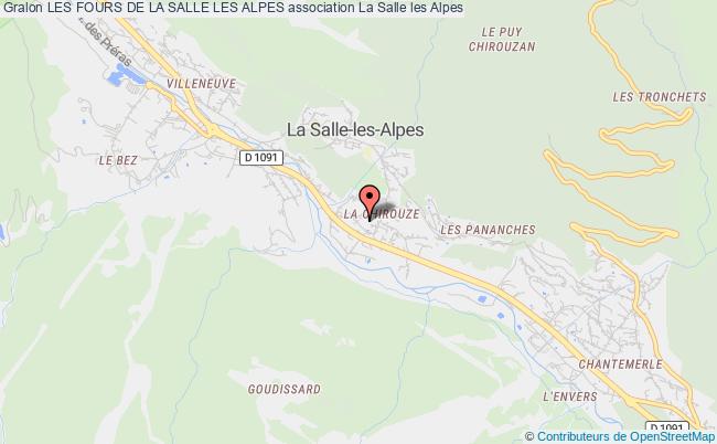 plan association Les Fours De La Salle Les Alpes La    Salle-les-Alpes