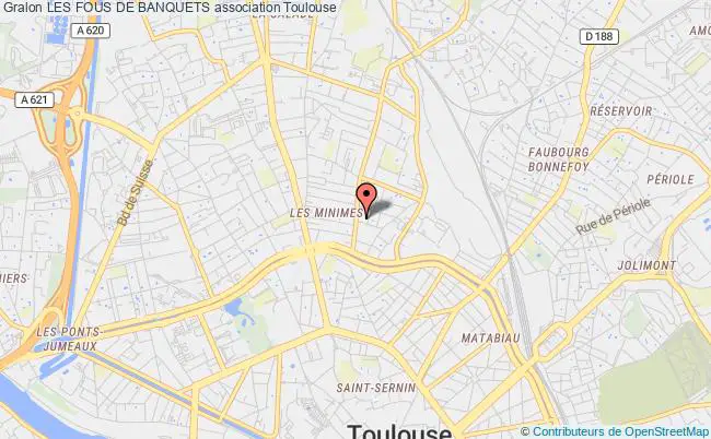 plan association Les Fous De Banquets Toulouse