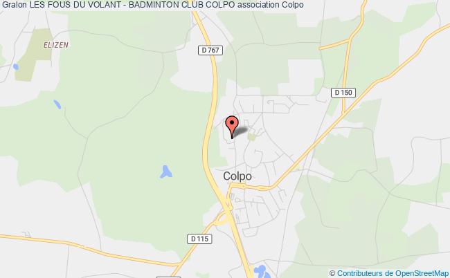 plan association Les Fous Du Volant - Badminton Club Colpo Colpo