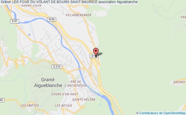 plan association Les Fous Du Volant De Bourg Saint Maurice Grand-Aigueblanche