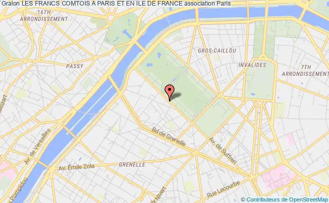 plan association Les Francs Comtois A Paris Et En Ile De France Paris