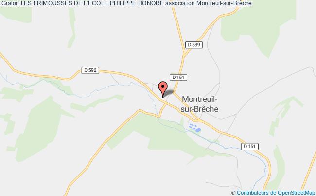 plan association Les Frimousses De L'École Philippe HonorÉ Montreuil-sur-Brêche