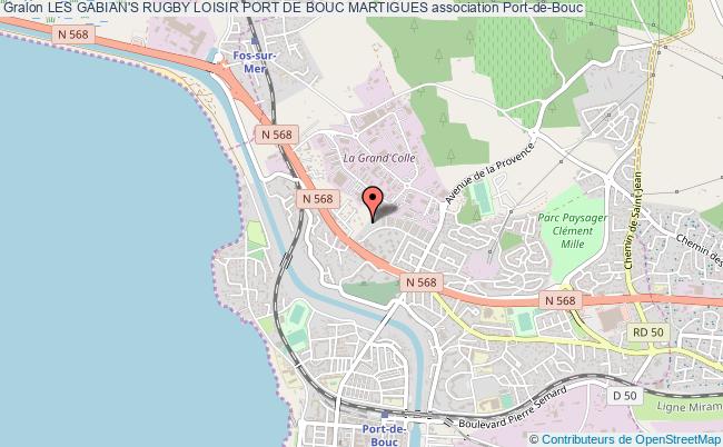 plan association Les Gabian's Rugby Loisir Port De Bouc Martigues Port-de-Bouc