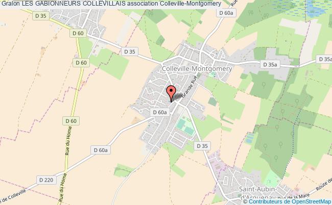 plan association Les Gabionneurs Collevillais Colleville-Montgomery