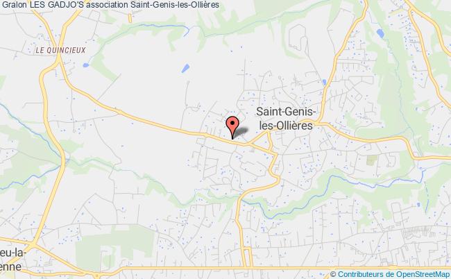plan association Les Gadjo's Saint-Genis-les-Ollières