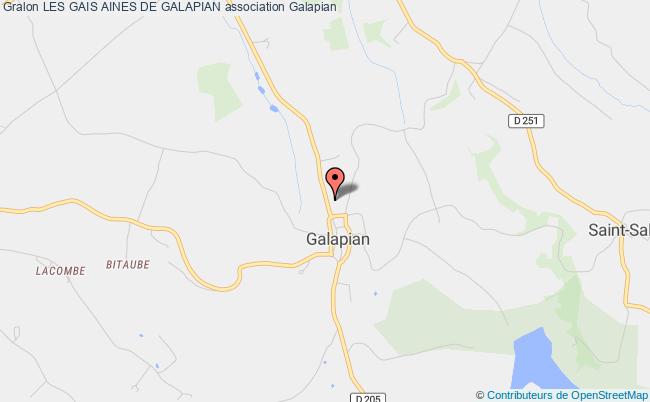 plan association Les Gais Aines De Galapian Galapian