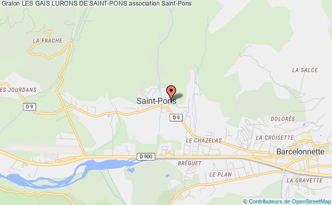 plan association Les Gais Lurons De Saint-pons Saint-Pons