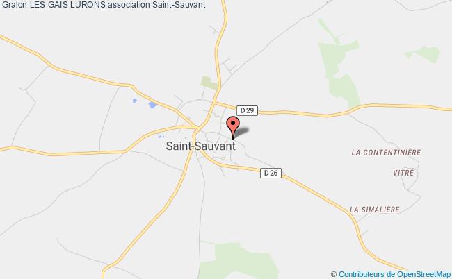 plan association Les Gais Lurons Saint-Sauvant