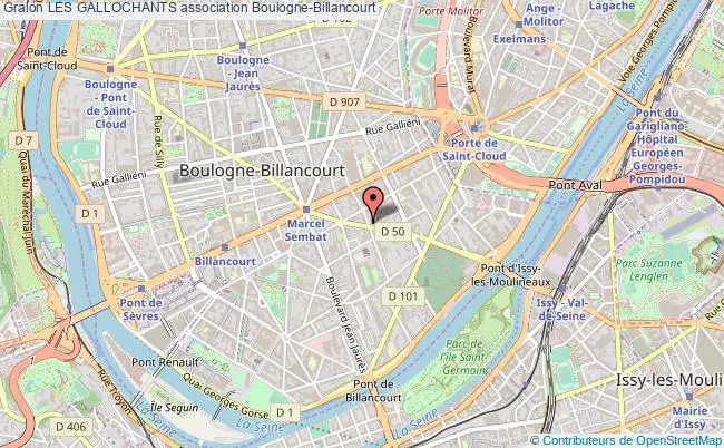 plan association Les Gallochants Boulogne-Billancourt