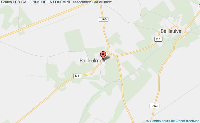 plan association Les Galopins De La Fontaine Bailleulmont