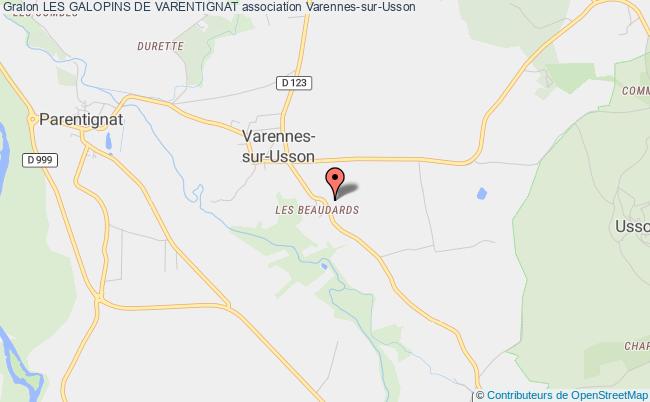 plan association Les Galopins De Varentignat Varennes-sur-Usson