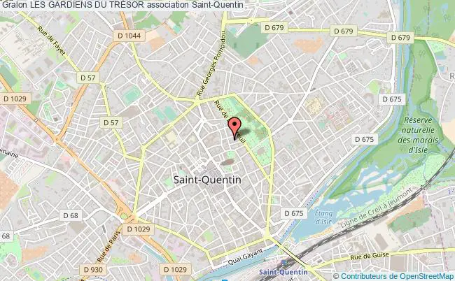 plan association Les Gardiens Du TrÉsor Saint-Quentin