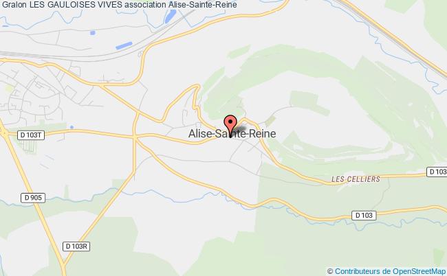 plan association Les Gauloises Vives Alise-Sainte-Reine