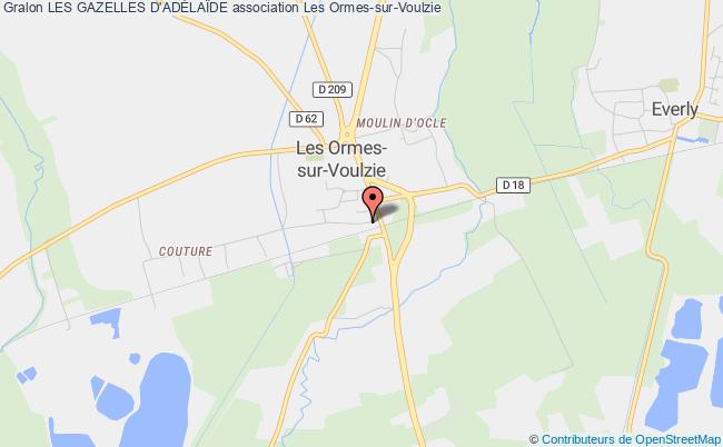 plan association Les Gazelles D'adÉlaÏde Ormes-sur-Voulzie