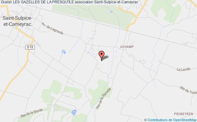 plan association Les Gazelles De La Presqu'Île Saint-Sulpice-et-Cameyrac