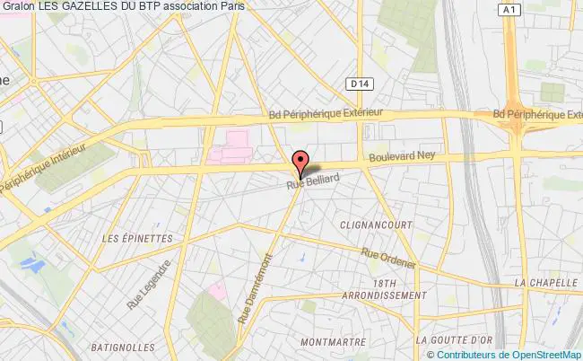 plan association Les Gazelles Du Btp Paris