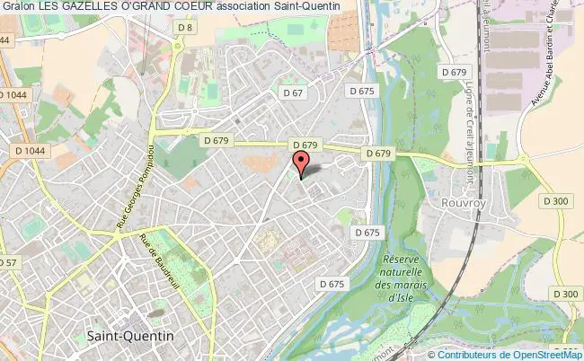 plan association Les Gazelles O'grand Coeur Saint-Quentin