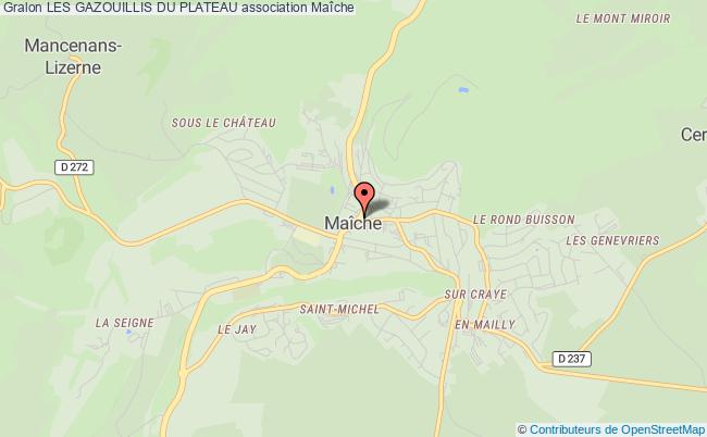 plan association Les Gazouillis Du Plateau Maîche