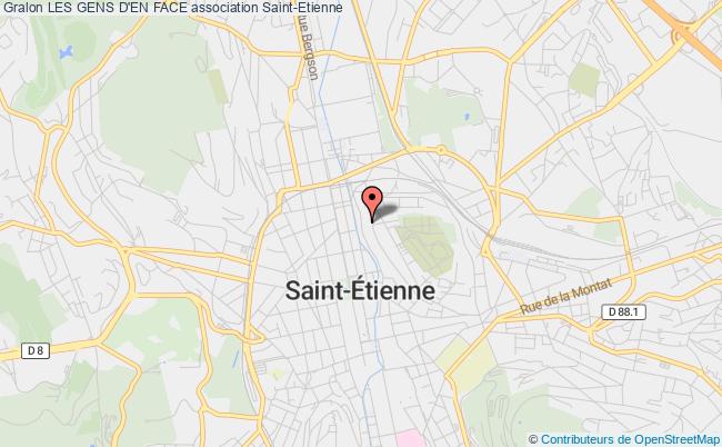 plan association Les Gens D'en Face Saint-Étienne