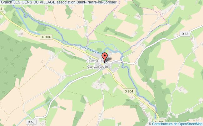 plan association Les Gens Du Village Saint-Pierre-du-Lorouër
